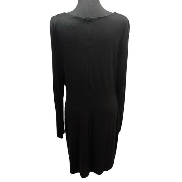 Karen Kane - Black Sequin Front Jersey Cocktail Dress - Size XL - Picture 4 of 10